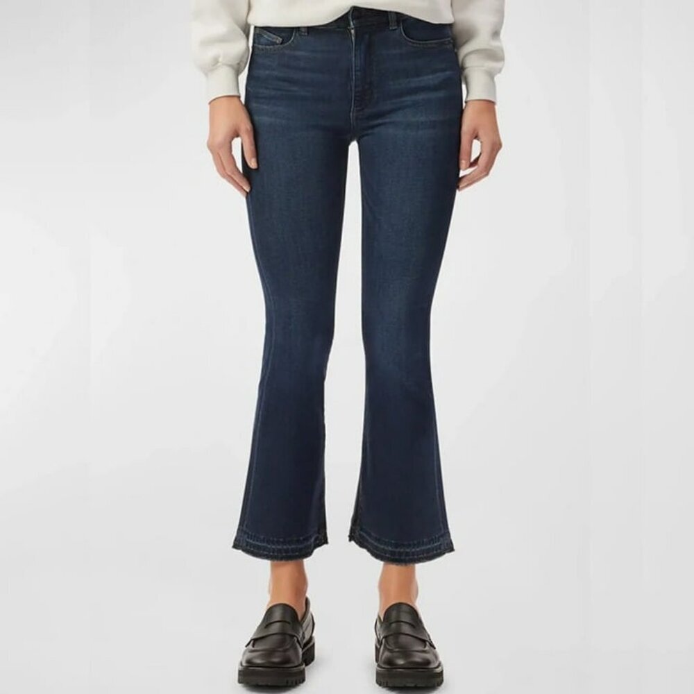 DL1961 Denim Bridget Boot High Rise Crop in Dark Indigo Size 25 (MSRP $209)